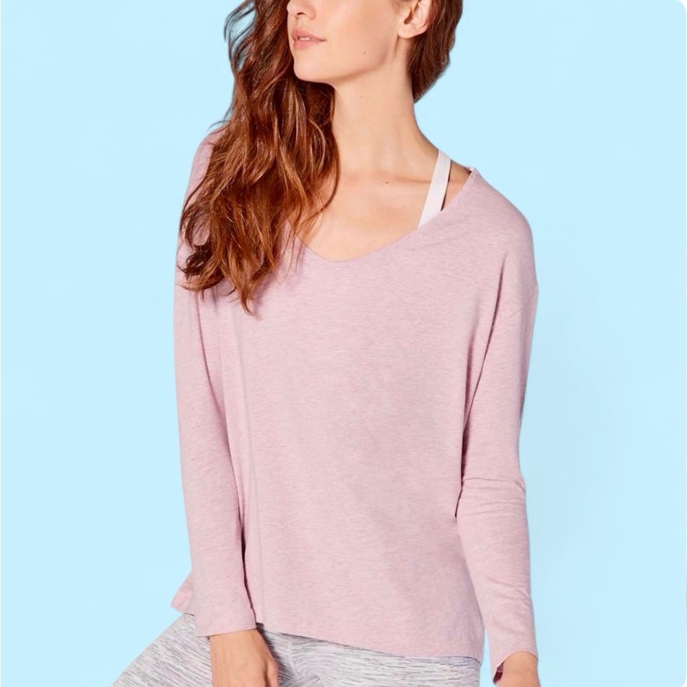 Pink Lululemon Back It Up Cut-Out Athletic/Yoga Top - Picture 2 of 14